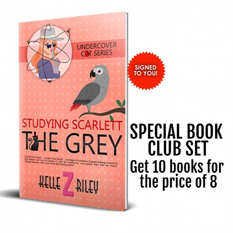 Image for BOOK CLUB SET: Studying Scarlett The Grey: Undercover Cat Mysteries (Book 4) Get 10 for the price of 8